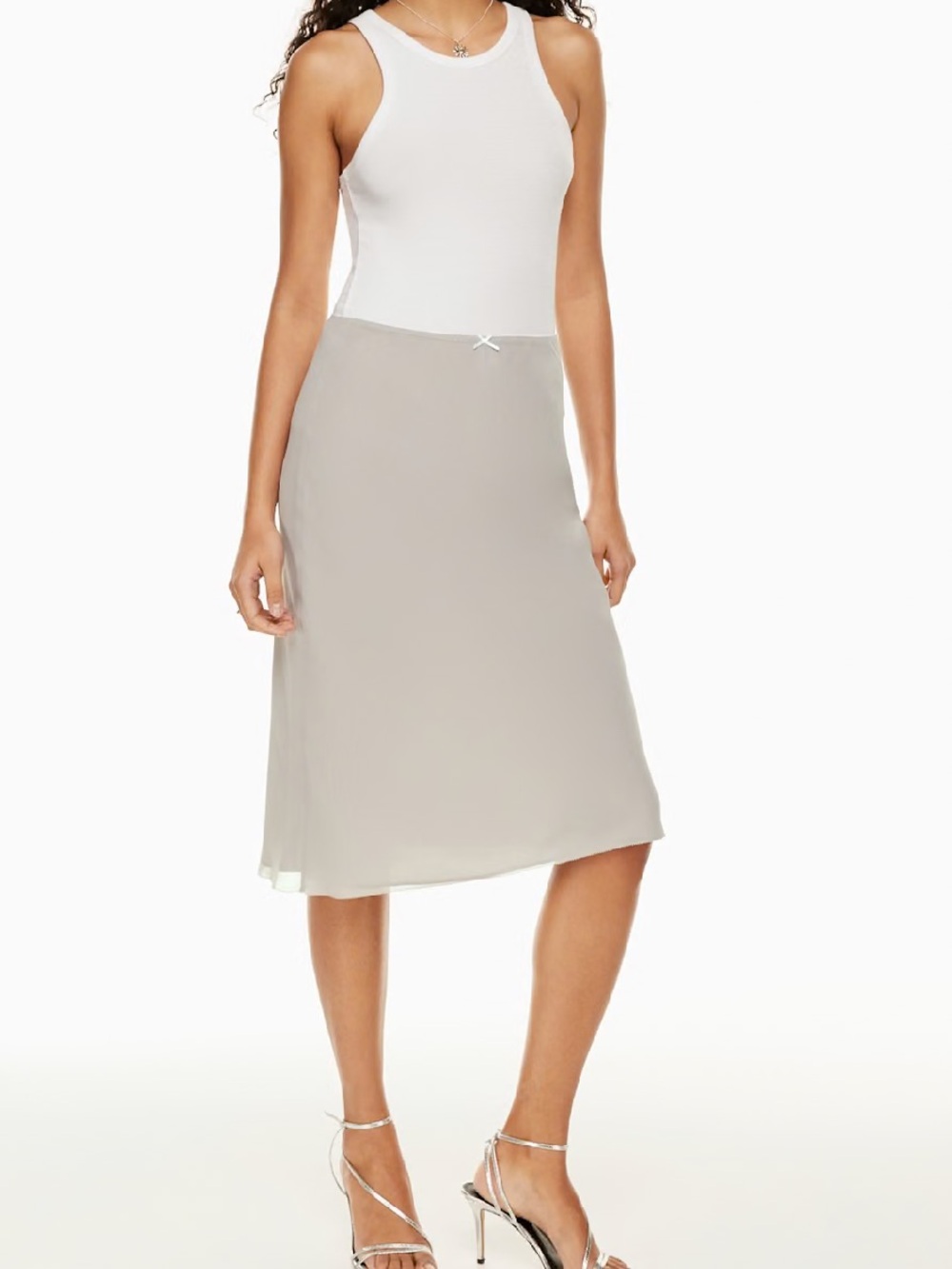 Wilfred choral chiffon grey skirt